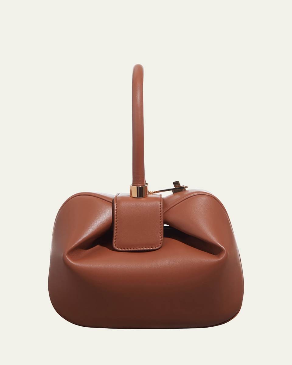 Nina Leather Top-Handle Bag